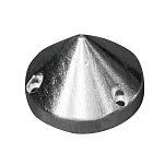 Цинковый анод Tecnoseal Max Prop 00487 Ø60x40мм с 3 отверстиями для гребного винта