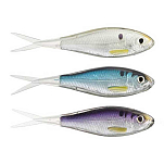 Live target SSD135S134 Shad Soft Jerkbait Мягкая приманка 133 mm Бесцветный Silver / Pearl