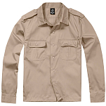 Brandit 4102-3-6XL Рубашка с длинным рукавом US Бежевый Beige 6XL