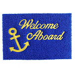 Lalizas 808996 Welcome Овальный коврик  Blue / Yellow 900 x 600 mm 