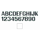 International letterfix 59590153 3 Наклейки с цифрами Бесцветный White 200 mm 
