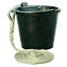 Купить Yachticon 102230467704765 Резиновое ведро с веревкой 8L 3 m Black 30x20x20 7ft.ru в интернет магазине Семь Футов