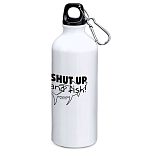 Kruskis MD4049S101K043 Shut Up And Fish 800ml Алюминиевая бутылка Бесцветный White