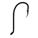 Купить Mustad 92553S-SS-2-C10 92553S SS 1X Крюк Черный  2  7ft.ru в интернет магазине Семь Футов