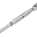 BLUE WAVE 121220X Защитный фаркоп, вилка/терминал / Для проволоки Ø: 12 мм; Диаметр резьбы: M20; Длина: 462 – 622 мм; Ширина вилки: 24 мм