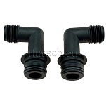 Flojet 20381714 Pentaflex/6000/HD6 Series Port Kit (2 pcs.), snap-in port x 1/2