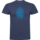 Купить Kruskis CA65500186S198 Футболка с коротким рукавом Sailor Fingerprint Голубой Denim Blue S 7ft.ru в интернет магазине Семь Футов