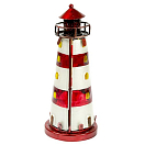 Купить Подсвечник "Маяк" Nauticalia 55173 180мм красный из витражного стекла 7ft.ru в интернет магазине Семь Футов