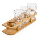 PLASTIMO 5998704 Бамбуковый подстаканник / 4 стакана