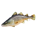 Купить Gaby GP-175839 The Cod Mini Подушка Серый  Brown / White 7ft.ru в интернет магазине Семь Футов