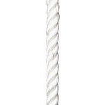 Poly ropes POL1209041716 85 m Улучшенная веревка из полиэстера Белая White 16 mm 