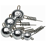 Kinetic F604-259-143 Screw In Джиг-голова 4 единицы Серебристый Zinc 7 g 
