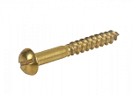 Полукруглые латунные шурупы по дереву / Диаметр винта: 3,5 мм; Длина винта: 25 мм