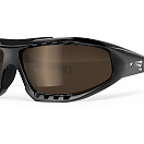 Спортивные очки LiP Surge Aero / Gloss Black - Black / PC Polarized / Levante Series Chroma Brown, 3447