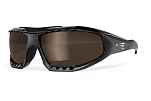 Спортивные очки LiP Surge Aero / Gloss Black - Black / PC Polarized / Levante Series Chroma Brown, 3447
