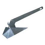 Euromarine MR030100 Delta Оцинкованный анкер Серебристый Grey 10 kg