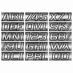Trac outdoors 328-CHBLK700 Series 700 Регистрационное письмо Серый Chrome / Black