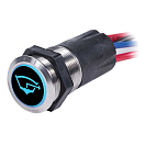 Купить Blue sea systems 4104181 Off-(On) Сине-красный светодиодный переключатель Серебристый Black 15A 7ft.ru в интернет магазине Семь Футов