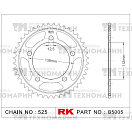Купить Звезда для мотоцикла ведомая B5005-38 RK Chains 7ft.ru в интернет магазине Семь Футов