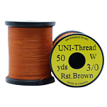 Uni products Z65WSB-UNIT линия Thread 42 m  Rusty Brown Waxed 6/0