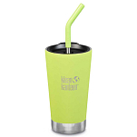 Klean kanteen 1005727 Insulated Tumbler 473ml Straw Крышка Термо Зеленый Juicy Pear