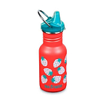 Klean kanteen 1008857 Kid Classic Бутылка из нержавеющей стали 355ml Сиппи крышка Красный Coral