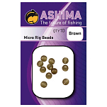 Ashima fishing ASMRBBR Micro Rig Бусины  Brown