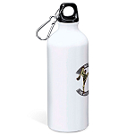 Kruskis MD4049S101C130 Art Of Fight Алюминиевая бутылка для воды 800ml Белая White