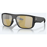 Costa 06S9116-91160359 Taxman Polarized Sunglasses  Matte Black Sunrise Silver Mirror 580G/CAT1