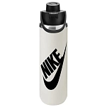Nike iw8032-018-one Бутылка SS Recharge Chug Futura 24oz Light Bone / Black / Black 25x10x10