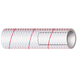 Shields 88-1620386 Армированные трубы из ПВХ Series 162&164 15.25 m Бесцветный White / Red 0.95 cm 