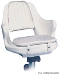 Сиденье/кресло не раскладное со съёмными подушками 420х520х470мм из белого полиэтилена без стойки, Osculati 48.680.08