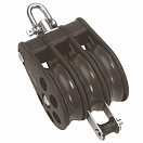Купить Barton marine BTN07331 Тройной вертлюжный блок с серьгой T7 Серебристый Black 7ft.ru в интернет магазине Семь Футов