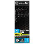 Matrix fishing GRR075 MXC-3 12 Boilie Pin Лидер Серебристый Clear 0.200 mm 