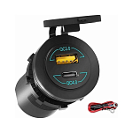 Разъем USB QC3.0 5в 2.4А и USB QC4.0 Marine Rocket 4620136058490