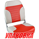 Кресло складное мягкое ECONOMY с высокой спинкой, цвет серый/красный (упаковка из 2 шт.) Springfield 1040665_pkg_2