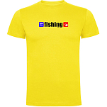 Kruskis CA65500503K029 Футболка с коротким рукавом Fishing Желтый Lemon Yellow 2XL