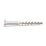 Euromarine VIXVBH1050-10 VBTH DIN 571 A4 10x50 mm Шуруп с шестигранной головкой 10 единицы Серебристый Grey