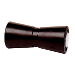 Tiedown engineering 241-86485 Rubber Keel Roller Center Guide Черный Black 10 Hole 5/8 