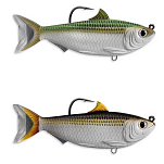 Live target SDS95MS719 Scaled Sardine Приманка для плавания 95 mm 14g Золотистый Silver / Green