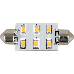 Scandvik 390-41105P Светодиодная лампа Festoon 42 mm Cool White 90 Lumens