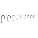 Asari A682BS-15 Ring 682 Крюк Серебристый  Bronze (25 pcs) 15 