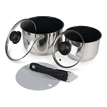 Kampa 9120000473 Набор посуды Stracker  Silver / Black