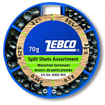 Zebco 6000900 Split Shot Свинцовый Ассортимент Штраф Голубой Blue 70 g 