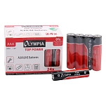 Olympia 901846604 Top Power Щелочные батареи типа ААА 24 единицы измерения Красный Black / Red