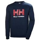 Купить Helly hansen 34000_597-L Толстовка Толстовка Logo Голубой Navy L 7ft.ru в интернет магазине Семь Футов