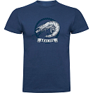 Купить Kruskis CA65500586C062 Футболка с коротким рукавом Shrimp Голубой Denim Blue 2XL 7ft.ru в интернет магазине Семь Футов