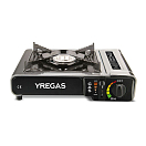 Купить Yregas 30090 Портативная плита с 1 конфоркой C/B230 Black 7ft.ru в интернет магазине Семь Футов