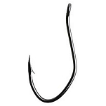 Mikado HS11026-2/0B Sensual Cat Fish Крючки С Одним Глазком Серебристый Black Nickel 2/0 