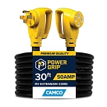 Camco 17-55195 Удлинитель Power Grip 9.14 m  Black 50A